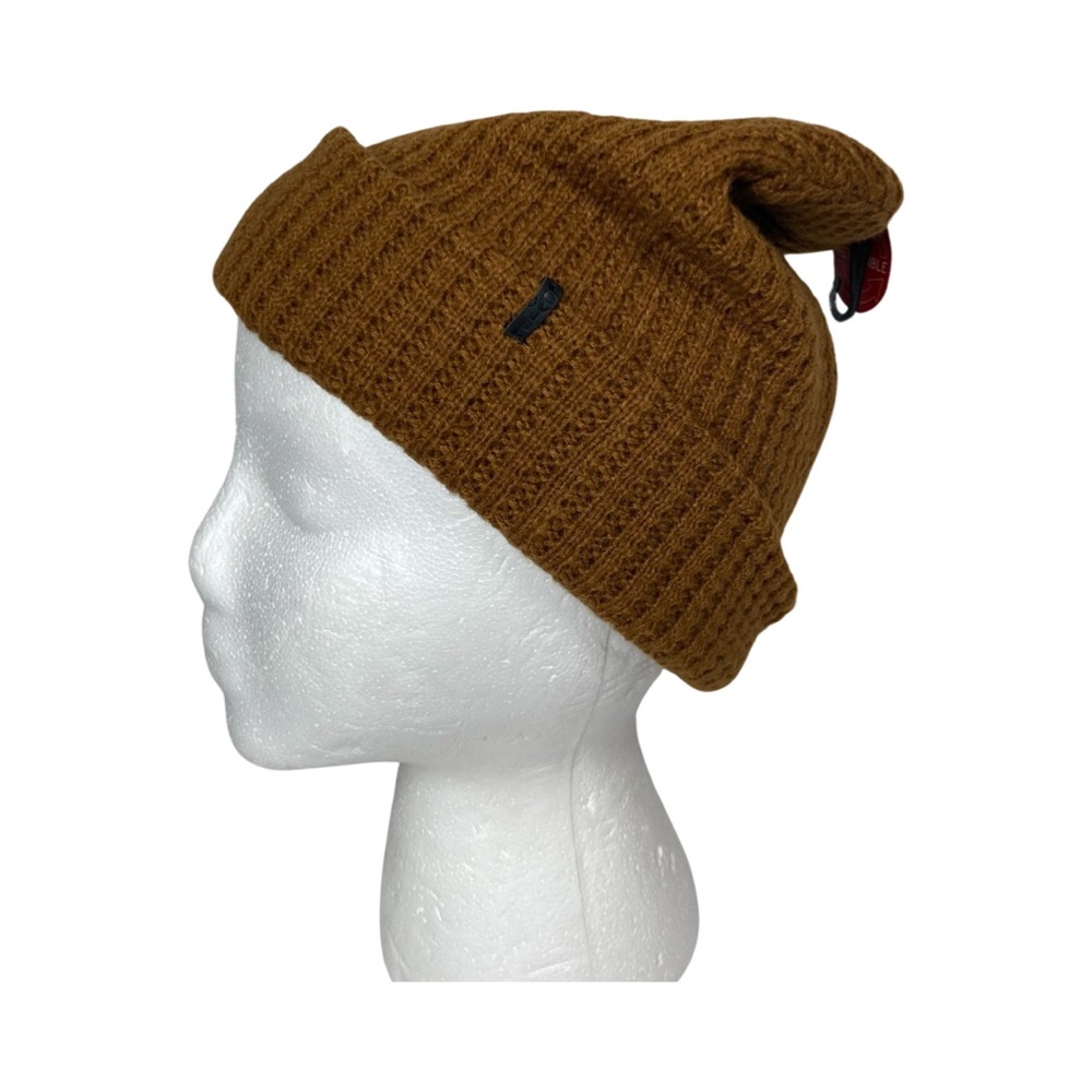 Levis Mens Two-in-One Reversible Waffle Knit Beanie One Size Tan NWT